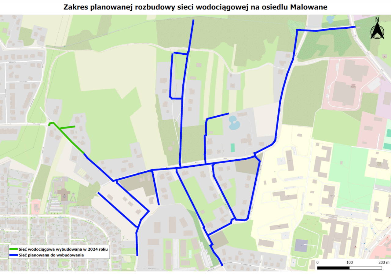 siec wodociagowa malowane